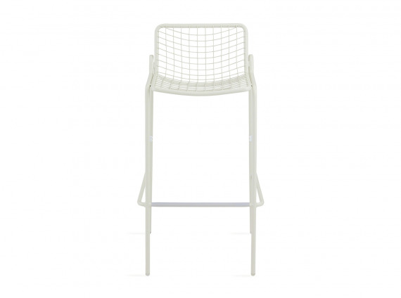 White Coalesse EMU Rio Barstool on white background